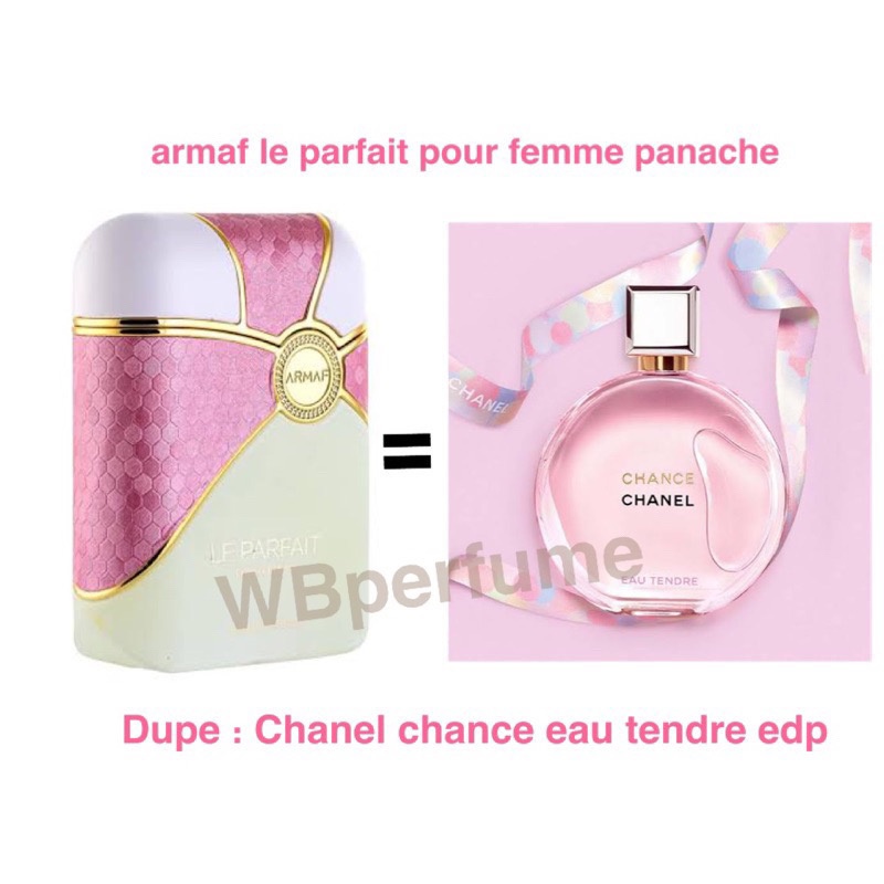 Armaf Le Parfait Panache Pour Femme - dupe chance hồng