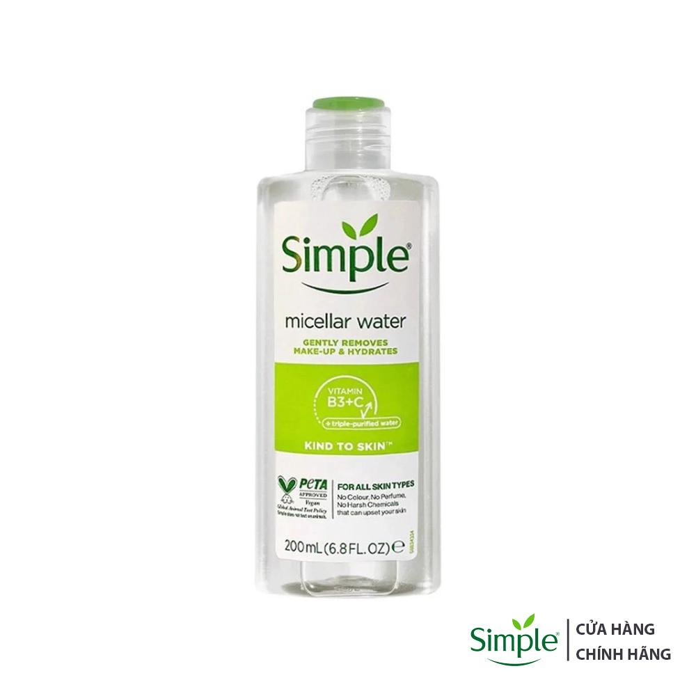 Nước Tẩy Trang Simple Kind To Skin Micellar Cleansing Water 200ml