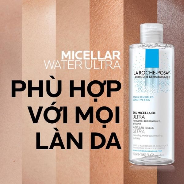 Nước Tẩy Trang La Roche-Posay Micellar Water Ultra Sensitive Skin Dành Cho Da Thường Da Nhạy Cảm 400ml