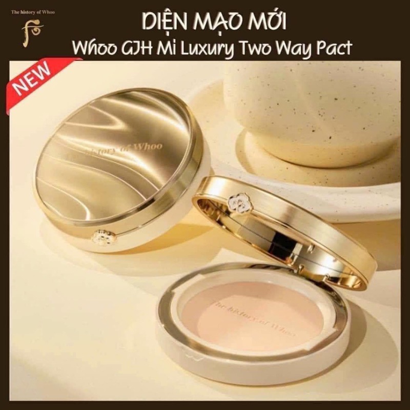 Set Phấn Phủ Whoo Gongjinhyang Mi Luxury Glow Pressed Powder Special Set Tone 1