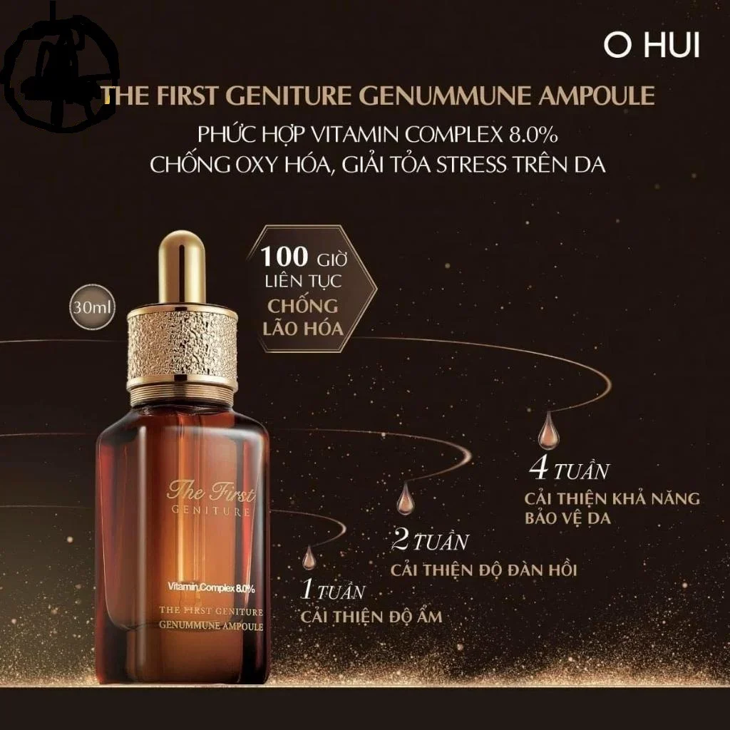 Tinh Chất Vitamin C Dưỡng Sáng Da Ohui The First Geniture Genummune Ampoule 60ml/ set sample 60 gói