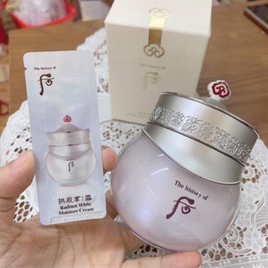 Kem Dưỡng Trắng Bổ Sung Ẩm Whoo Radiant White Moisture Cream - Set 120 gói/ 120ml