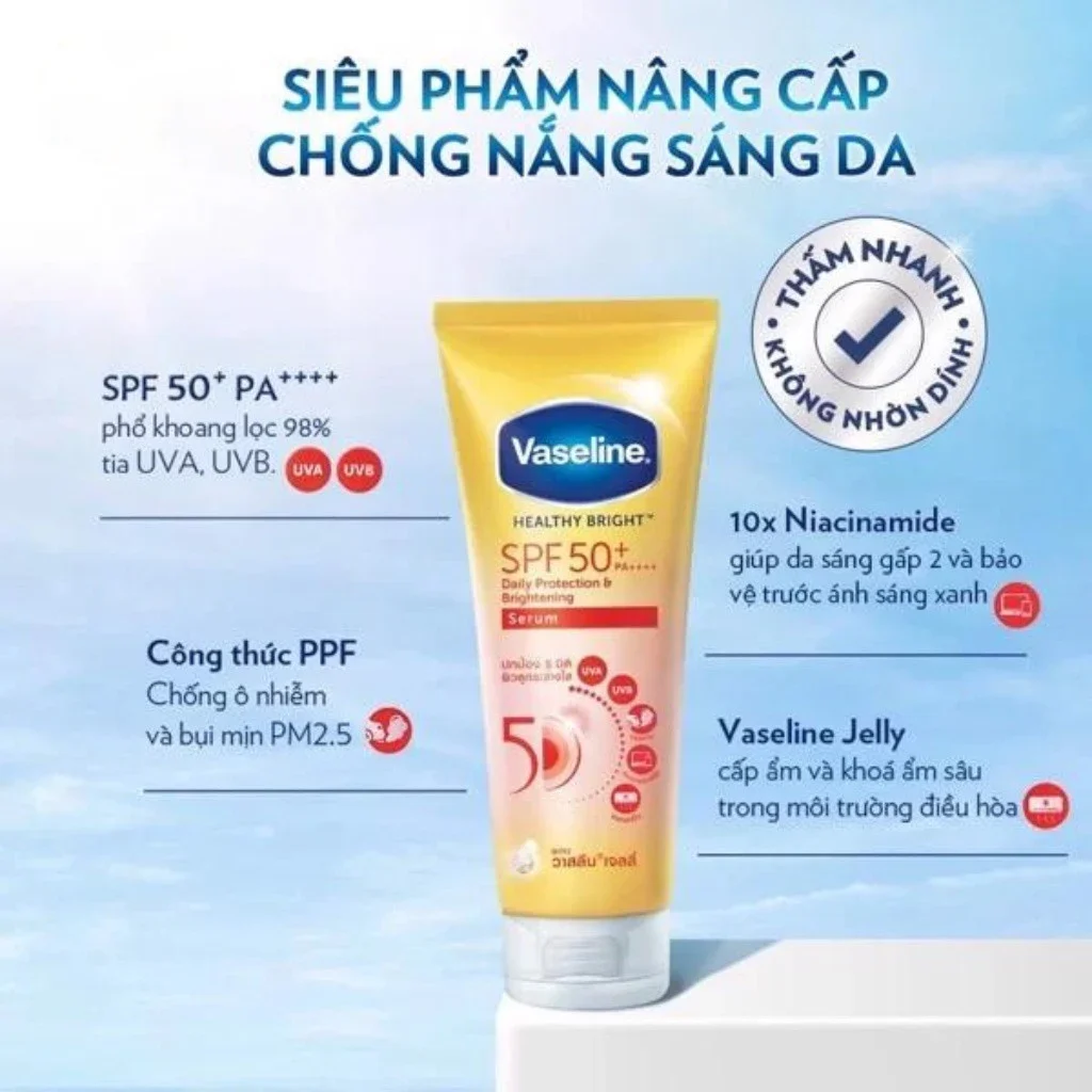 Dưỡng Thể Vaseline Perfect Serum 50X Thái 320ml