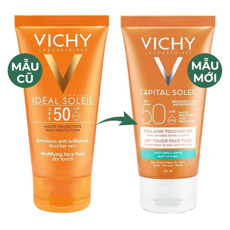 Kem Chống Nắng Vichy Thoáng Nhẹ Không Bóng Dầu SPF 50 50ml