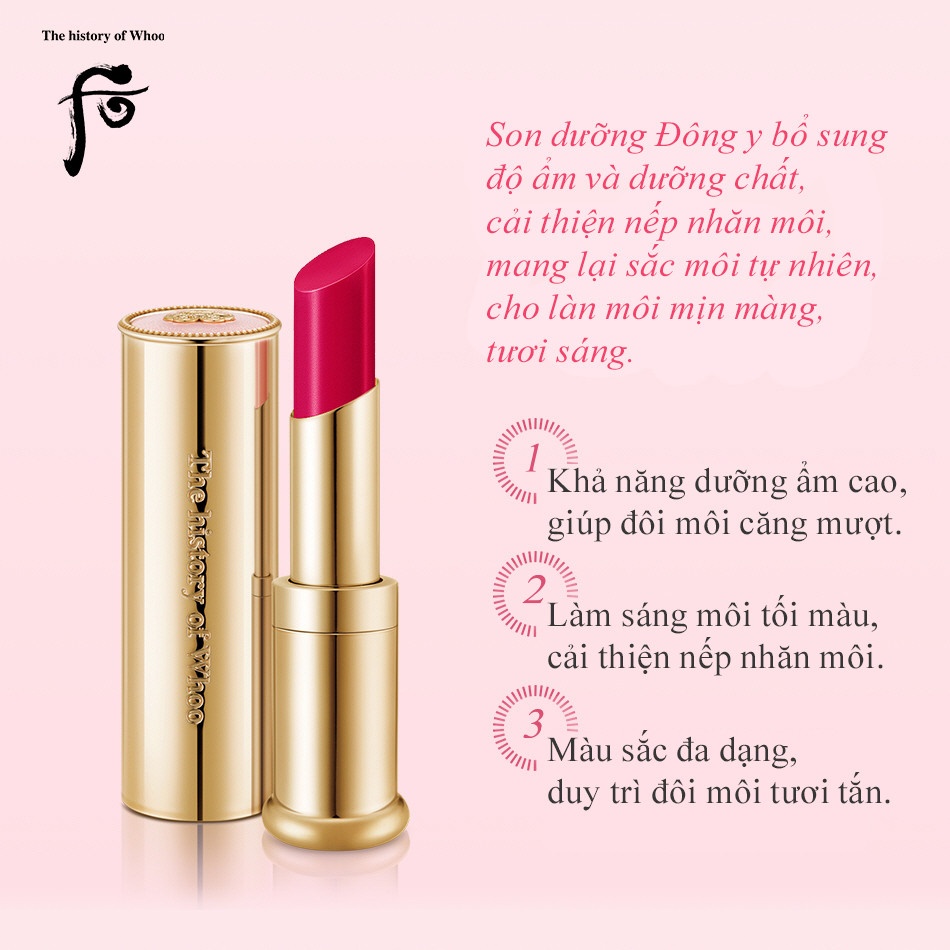 Son Dưỡng Whoo Gongjinhyang Mi Glow Lip Balm - ORANGE Unbox