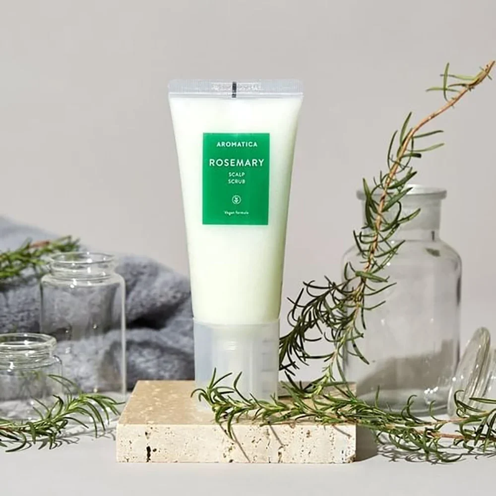 Tẩy tế bào chết da đầu AROMATICA #ROSEMARY SCALP SCRUB 165gr