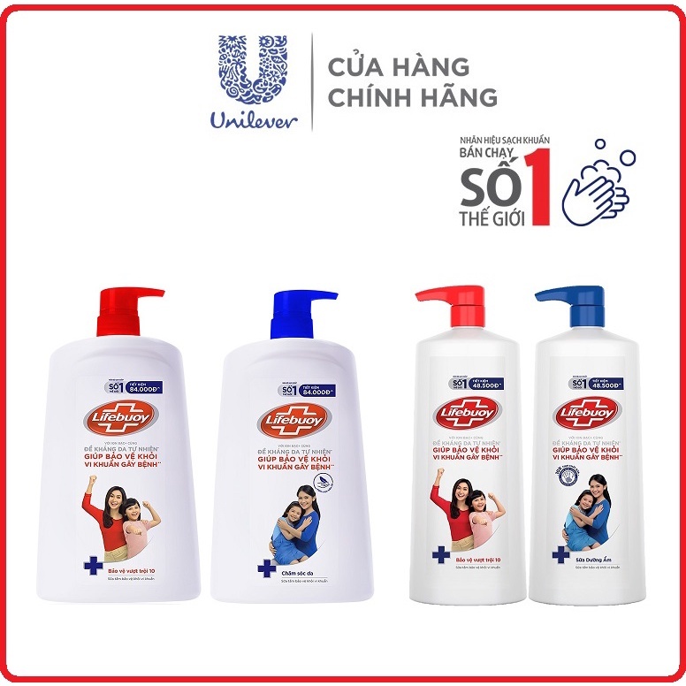 Sữa Tắm Lifebuoy Chăm Sóc Da 1.1kg