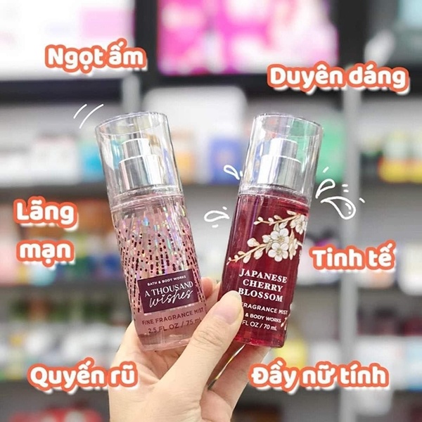 Xịt thơm toàn thân Bath & Body Works - A Thousand Wishes ( 236mL )