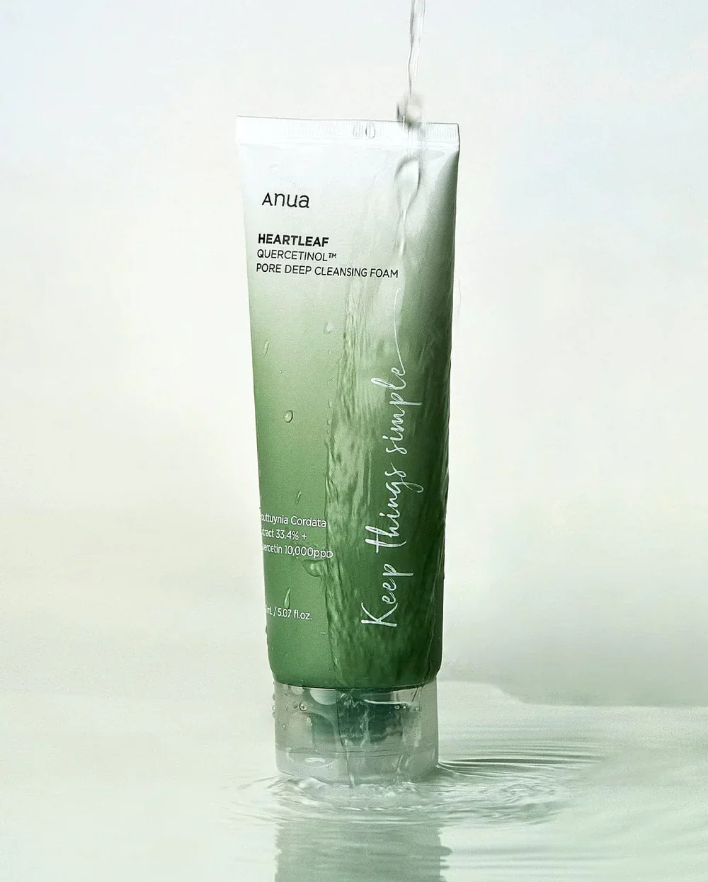 Sữa rửa mặt Anua Heartleaf Quercetinol Pore Deep Cleansing Foam 150ml