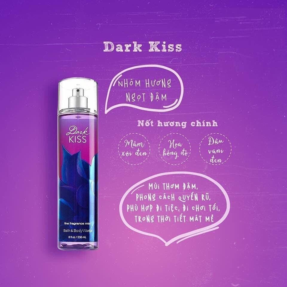 Xịt Thơm Bath & Body Works 236ml Dark Kiss