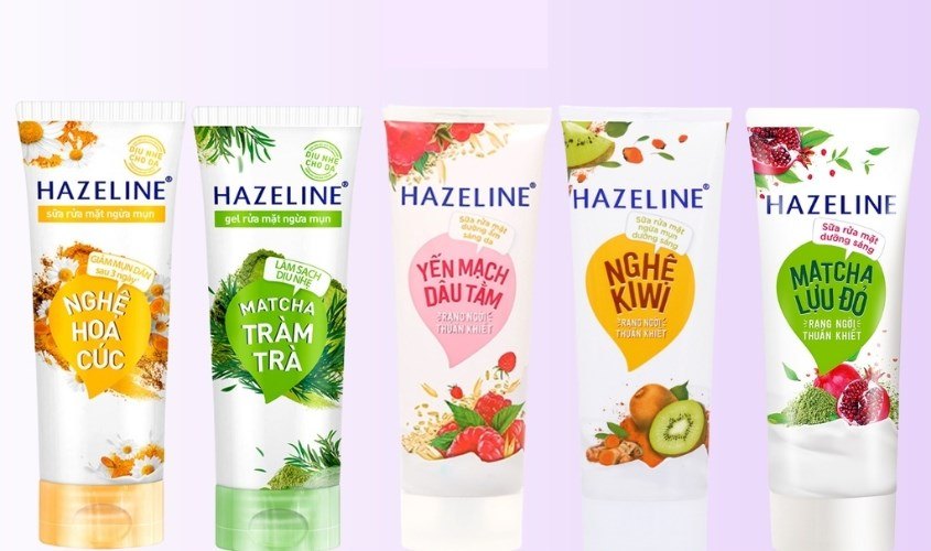 Sữa rửa mặt HAZELINE chiết xuất thiên nhiên 100gr