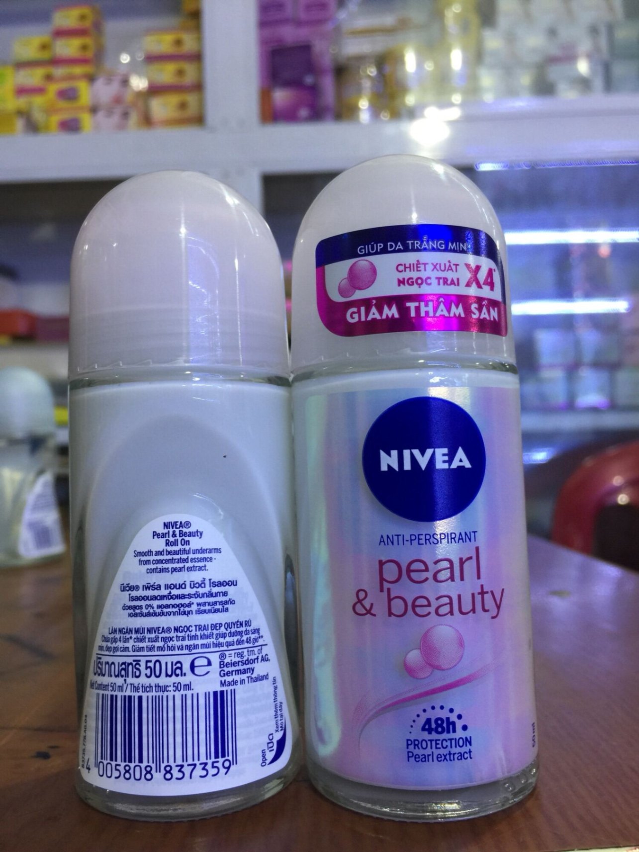 Lăn ngăn mùi Nivea Pearl & Beauty ngọc trai sáng mịn 50ml