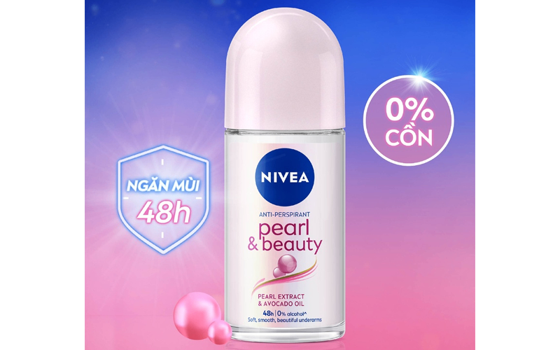 Lăn ngăn mùi Nivea Pearl & Beauty ngọc trai sáng mịn 50ml