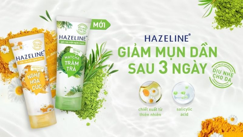 Sữa rửa mặt HAZELINE chiết xuất thiên nhiên 100gr