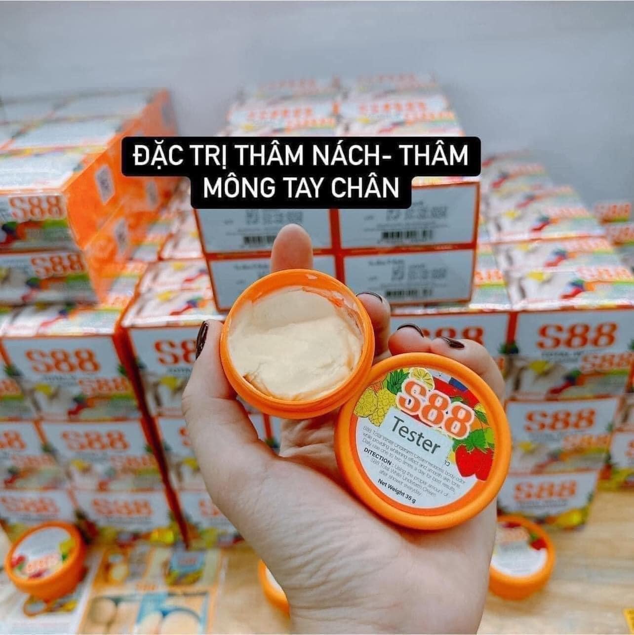 Kem trị thâm nách 88 Total White Underarm Cream 35g