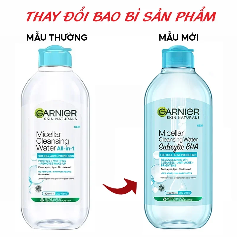 Tẩy trang GARNIER XANH BIỂN 400ml