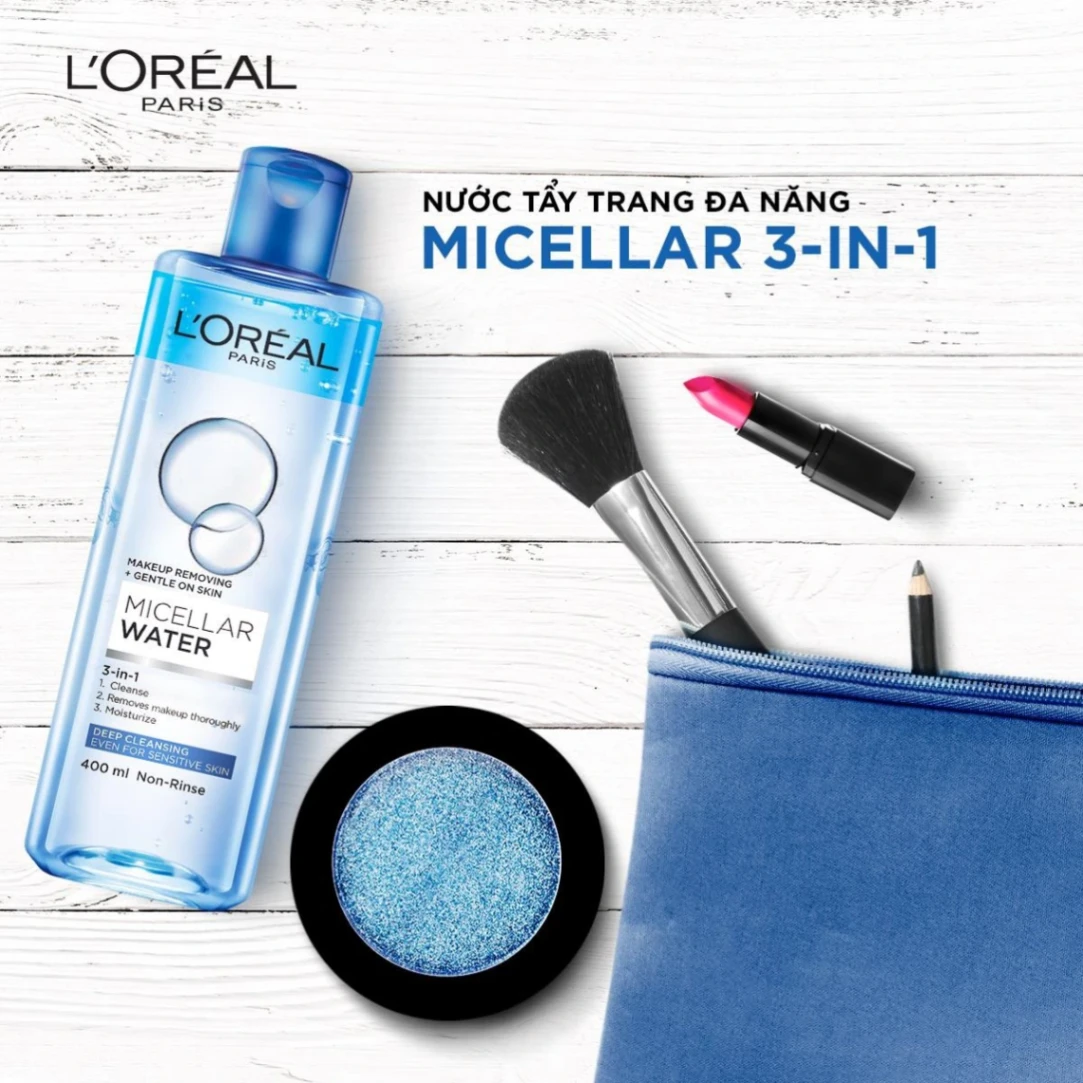 Tẩy Trang Dầu nước L’Oreal 3 In 1 Micellar Water