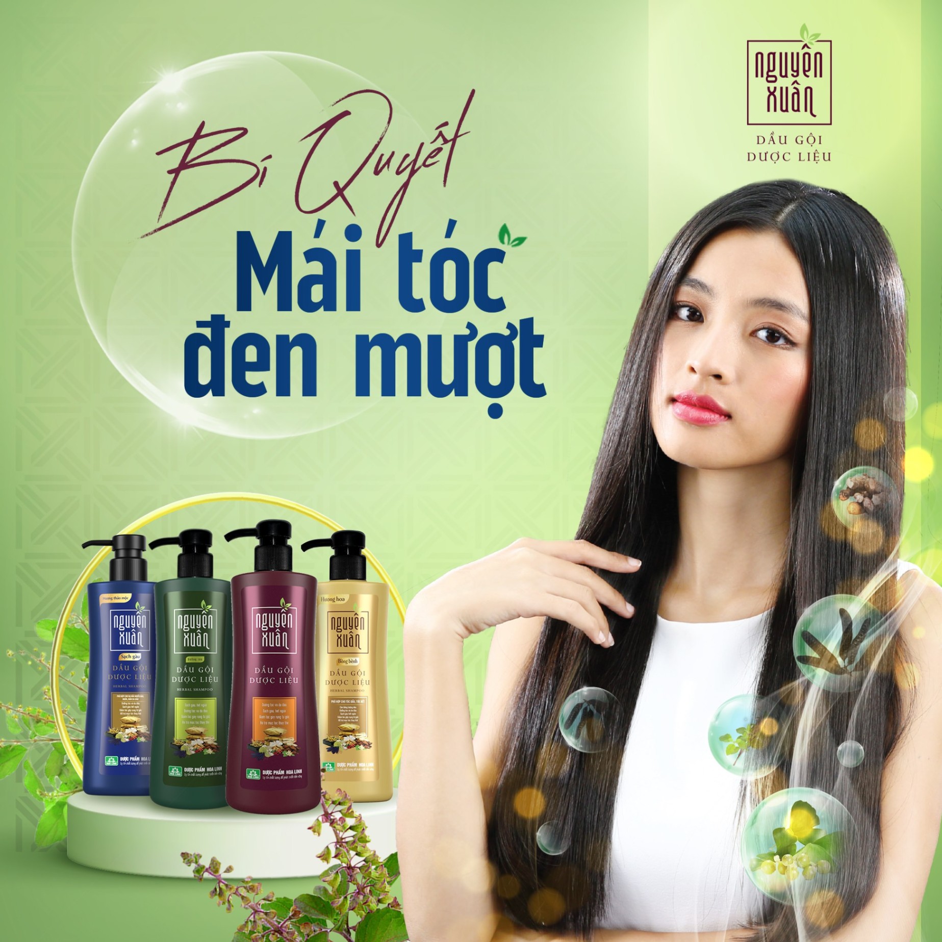 Dầu Gội Dược Liệu NGUYÊN XUÂN 450ml