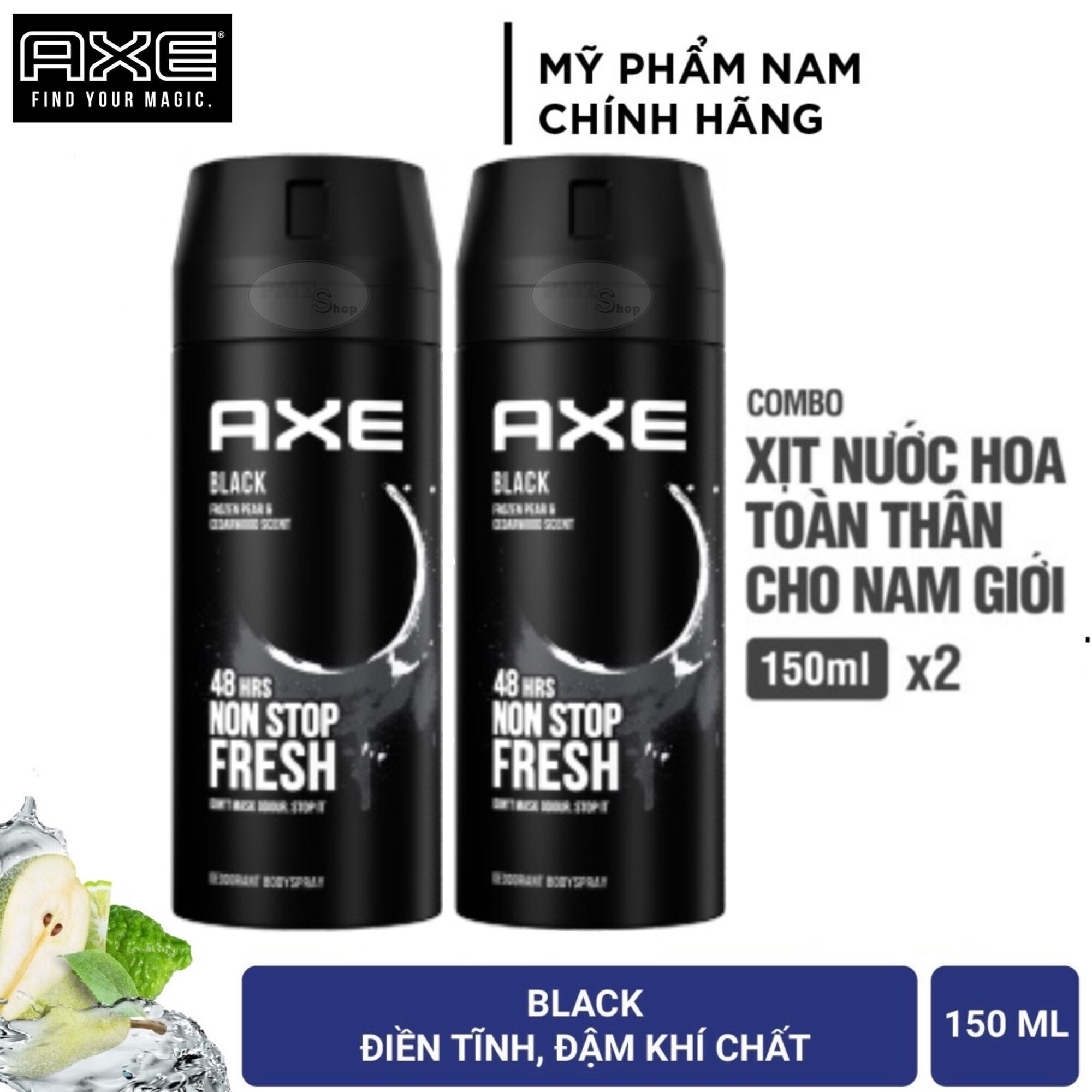 Xịt khử mùi Nam Axe Deodorant & Body Spray - 150ml ( Nhiều mùi lựa chọn )