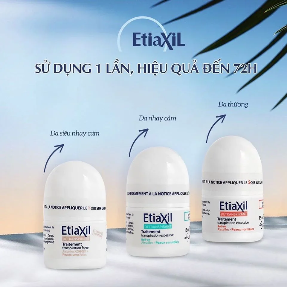 Lăn khử mùi đặc trị hôi nách Etiaxil Traitement 15ml của Pháp