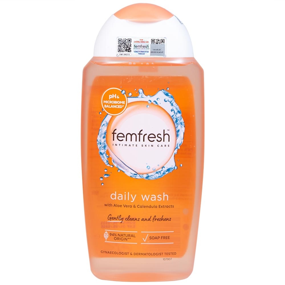 Dung dịch vệ sinh Femfresh Daily Wash 250ml (tặng 1 miếng nạ NATURE)