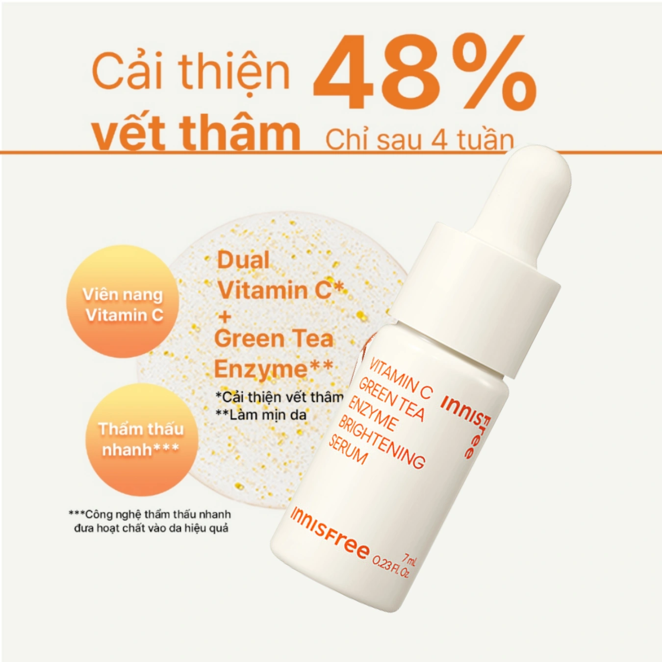 Tinh Chất Dưỡng Sáng Da Innisfree Vitamin C Green Tea 7ml