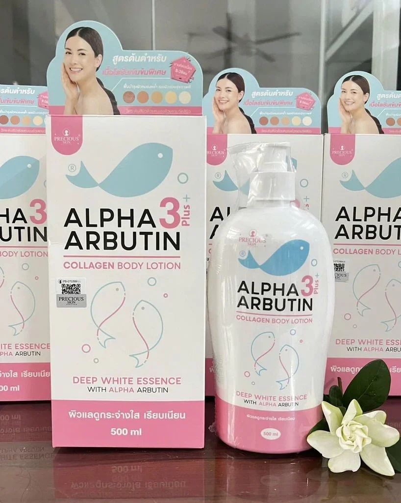 Sữa Dưỡng Thể Precious Skin Alpha Arbutin Collagen Lotion 3Plus+ 500ml