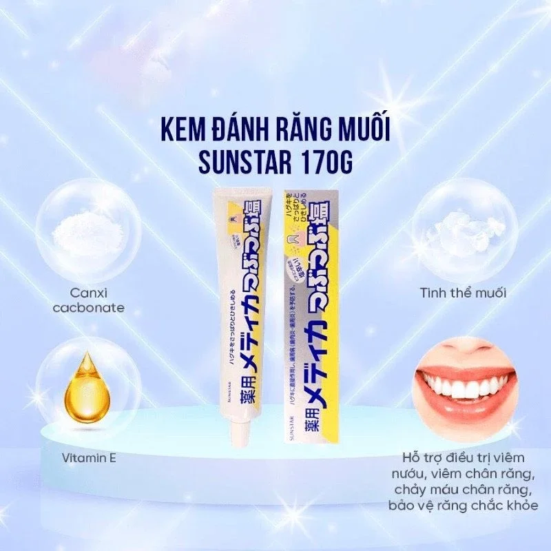 Kem đánh răng muối Sunstar Nhật Bản 170g