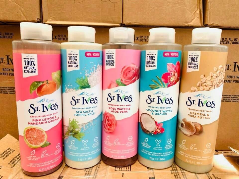 Sữa tắm tẩy tế bào chết ST.Ives Body Wash 650ml