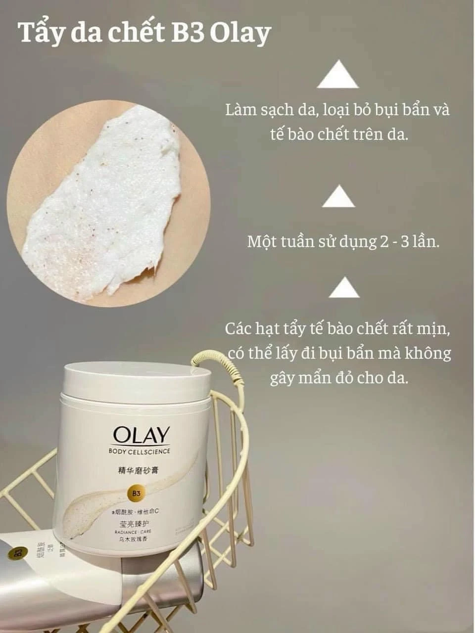 Tẩy Tế Bào Chết Olay Body Cellscience B3 200g