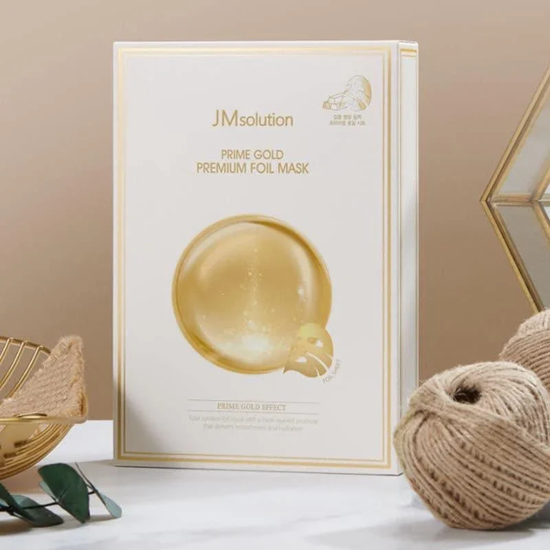 Mặt nạ vàng 24k trẻ hoá và trắng da JM Solution Prime Gold Intensive Mask