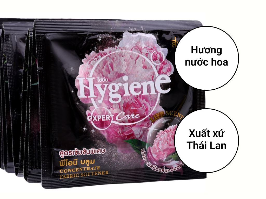 dây nước xả Hygiene Expert Care đen 12 gói x 20ml