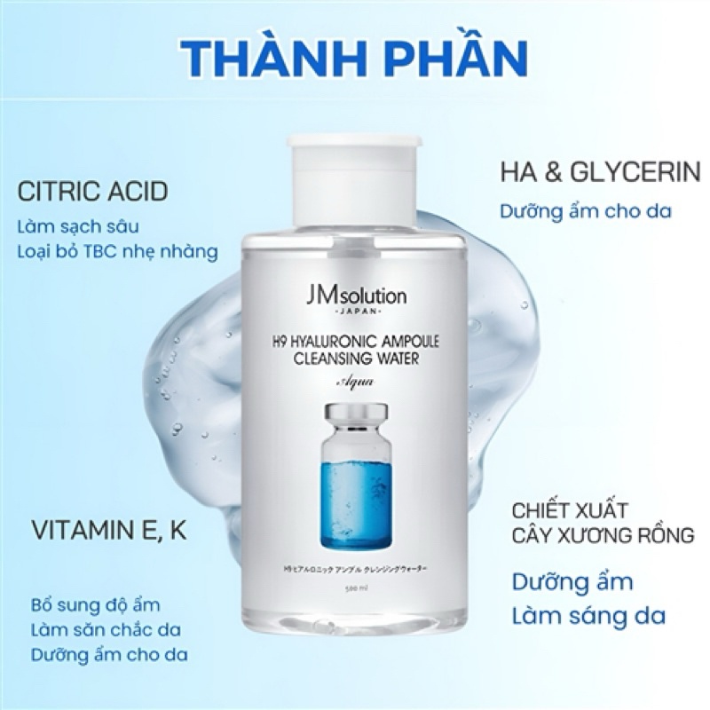 nước tẩy trang JM SOLUTION 850ml