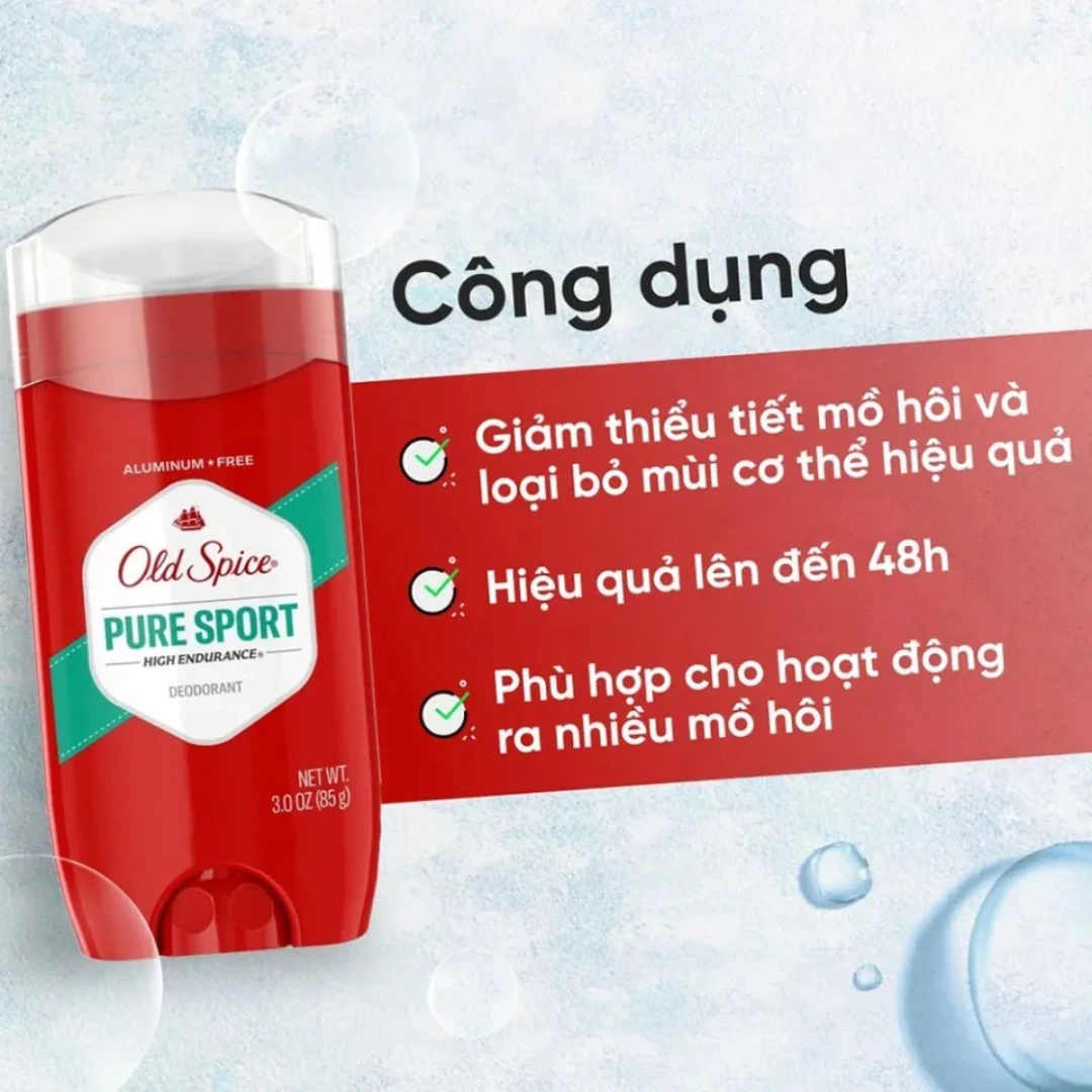 Sáp Khử Mùi Cho Nam OLD SPICE PURE SPORT (85g)