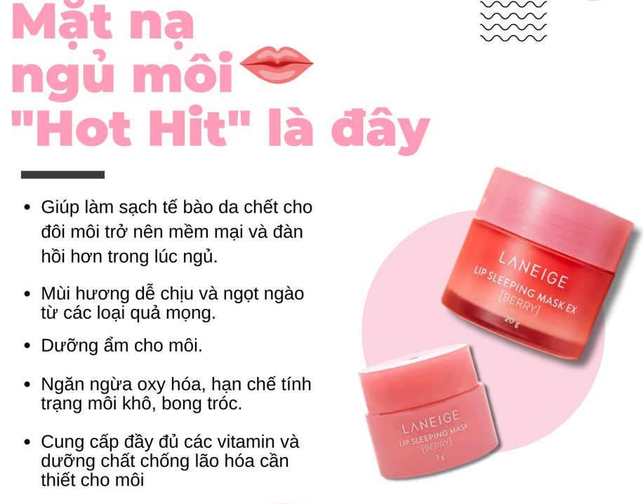 Mặt nạ ngủ môi Laneige mini 3g - duty KOREA (nội địa Hàn)