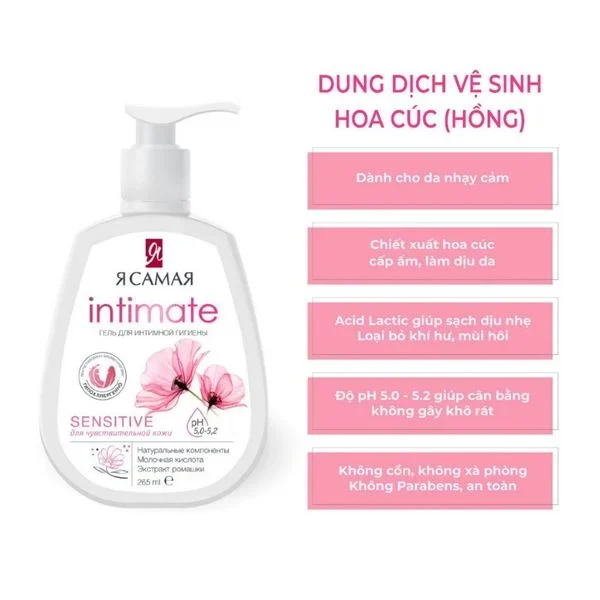 Dung Dịch Vệ Sinh Ya Samaya Intimate Nga 265ml