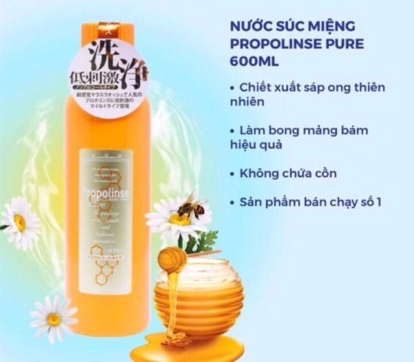 Nước Súc Miệng Propolinse Nhật Bản - 600ml MÀU CAM