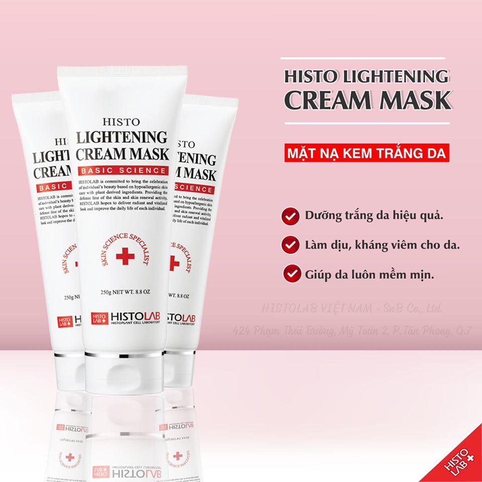 Mặt nạ kem ủ trắng Histolab Histo Lightening Cream Mask Basic Science 250g