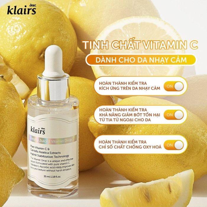 Serum Vitamin C dưỡng trắng da Klairs Freshly Jucied Vitamin Drop Serum 35ml