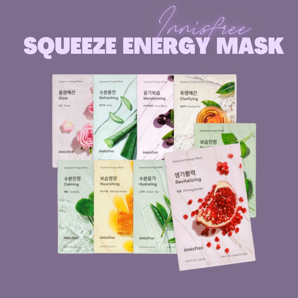 mặt nạ INNISFREE Squeeze enery