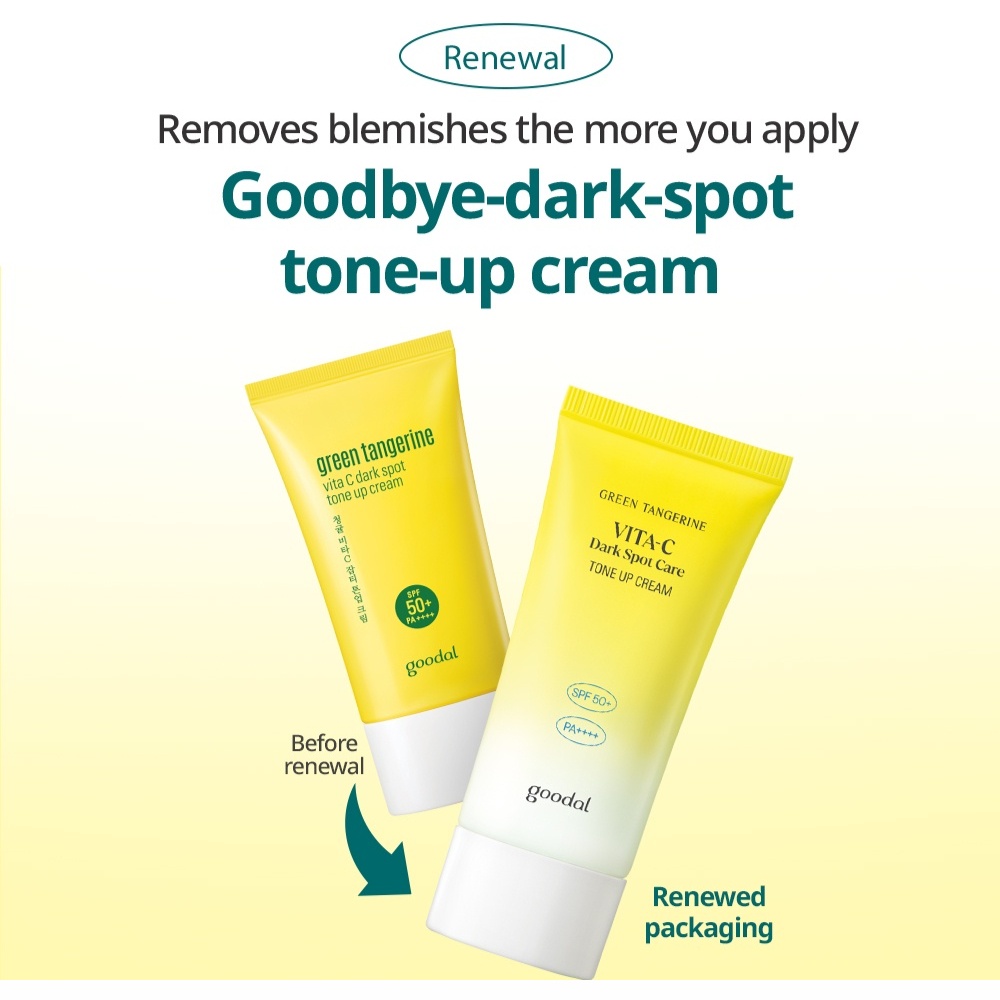 Kem Chống Nắng Nâng Tông Goodal Green Tangerine Vita C Dark Spot Tone Up Cream SPF50+ 50ml