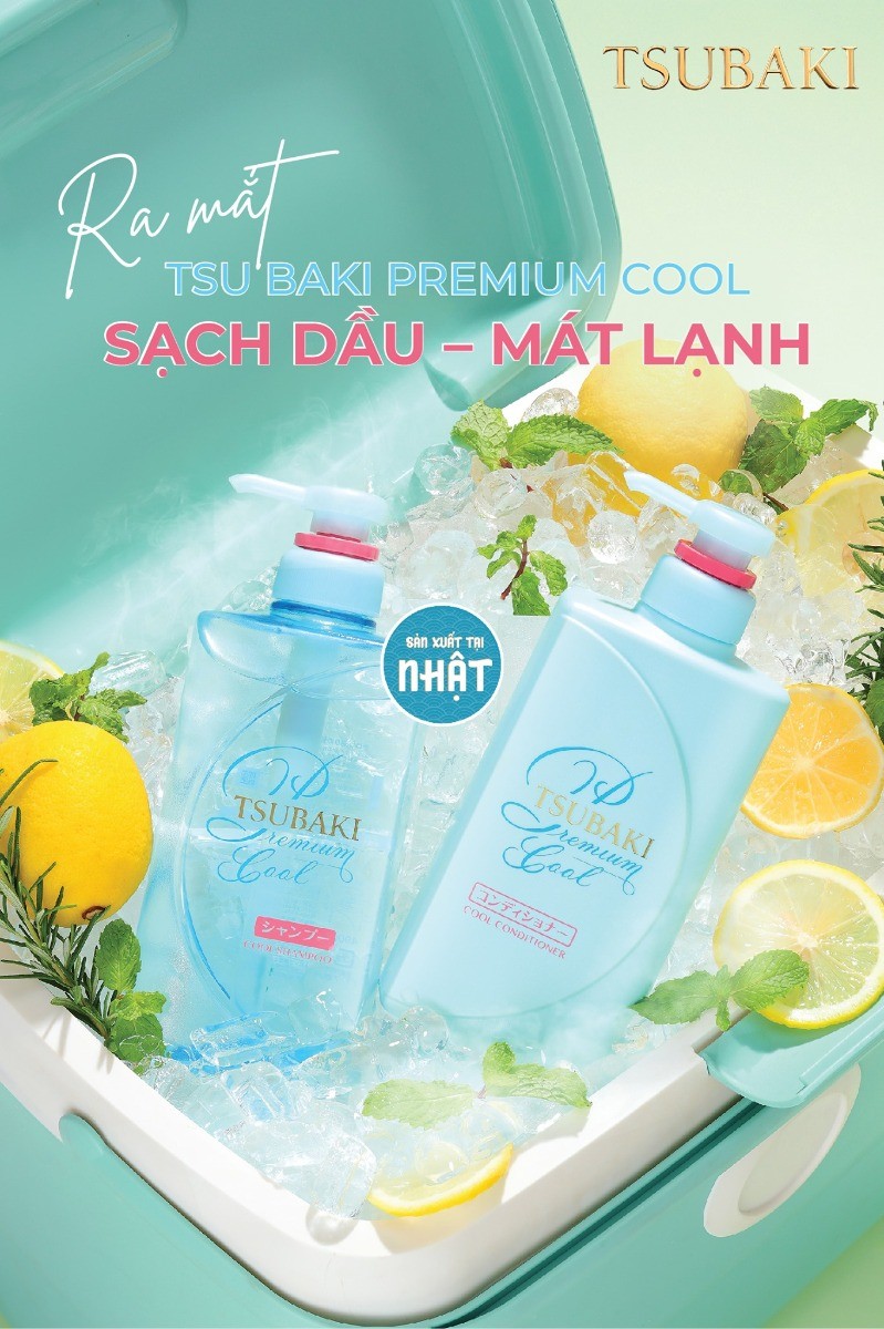 Bộ Gội Xả Tsubaki Sạch Dầu Mát Lạnh (980ml/cặp) - DATE 22/12/2025