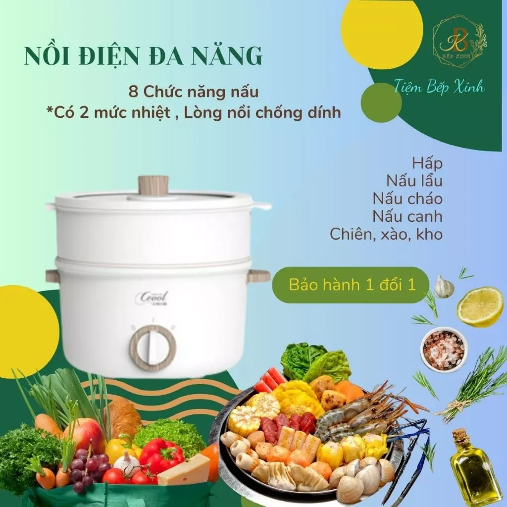 Nồi lẩu điện đa năng CEOOL AJL-A1502 dung tích 1.5L