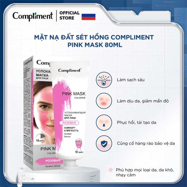 Compliment - Mặt nạ Pink Mask Bisabolol và B5 80ml