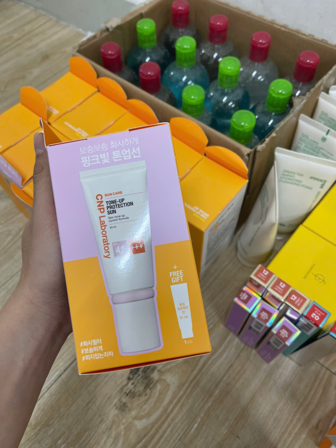 set chống nắng CNP 50ML + 31ML mini