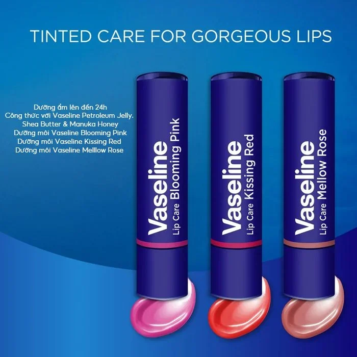 Son Dưỡng Môi Có Màu Vaseline Lip Care 3g
