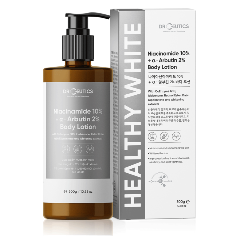 Sữa dưỡng thể DR.CEUTICS NIACINAMIDE 10% + α – ARBUTIN 2%