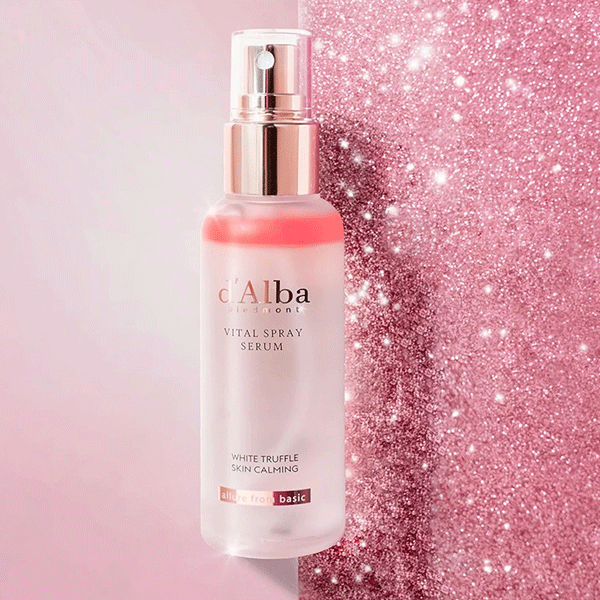 Xịt Khoáng D'Alba White Truffle Vital Spray Serum 100ml (Hồng) – Dưỡng Sáng Da, Chống Lão Hóa