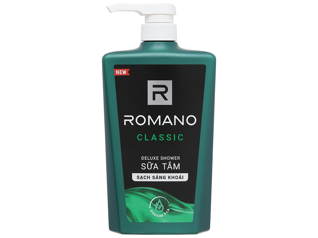 Sữa tắm hương nước hoa Romano Classic sạch sảng khoái 650g