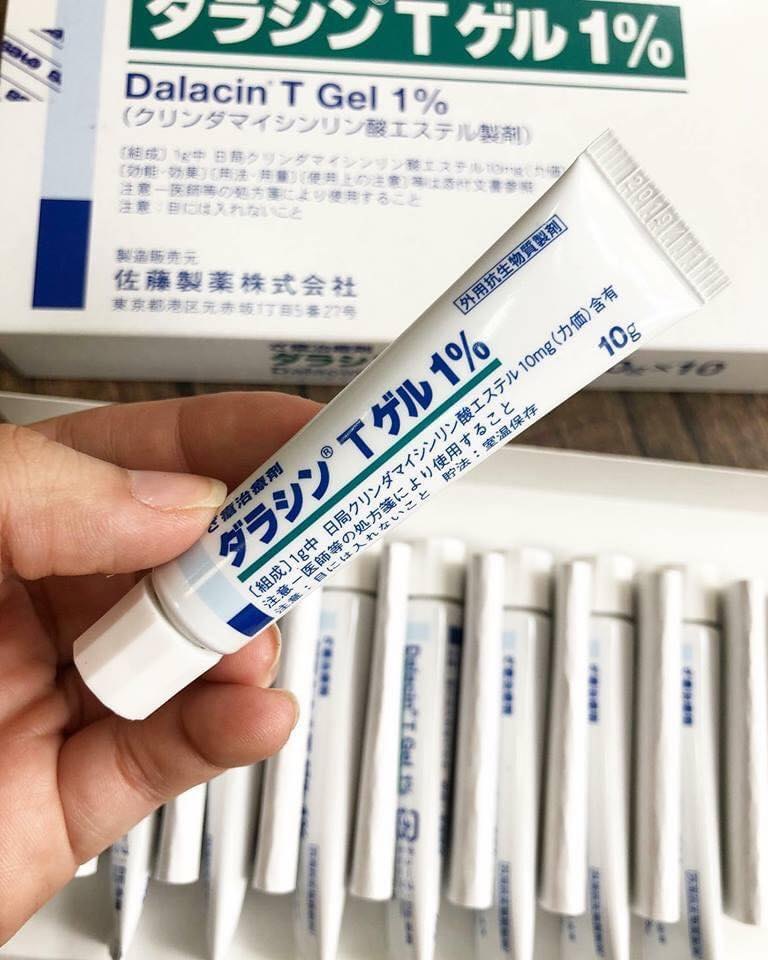 Kem trị mụn Dalacin T Gel 1% của Nhật